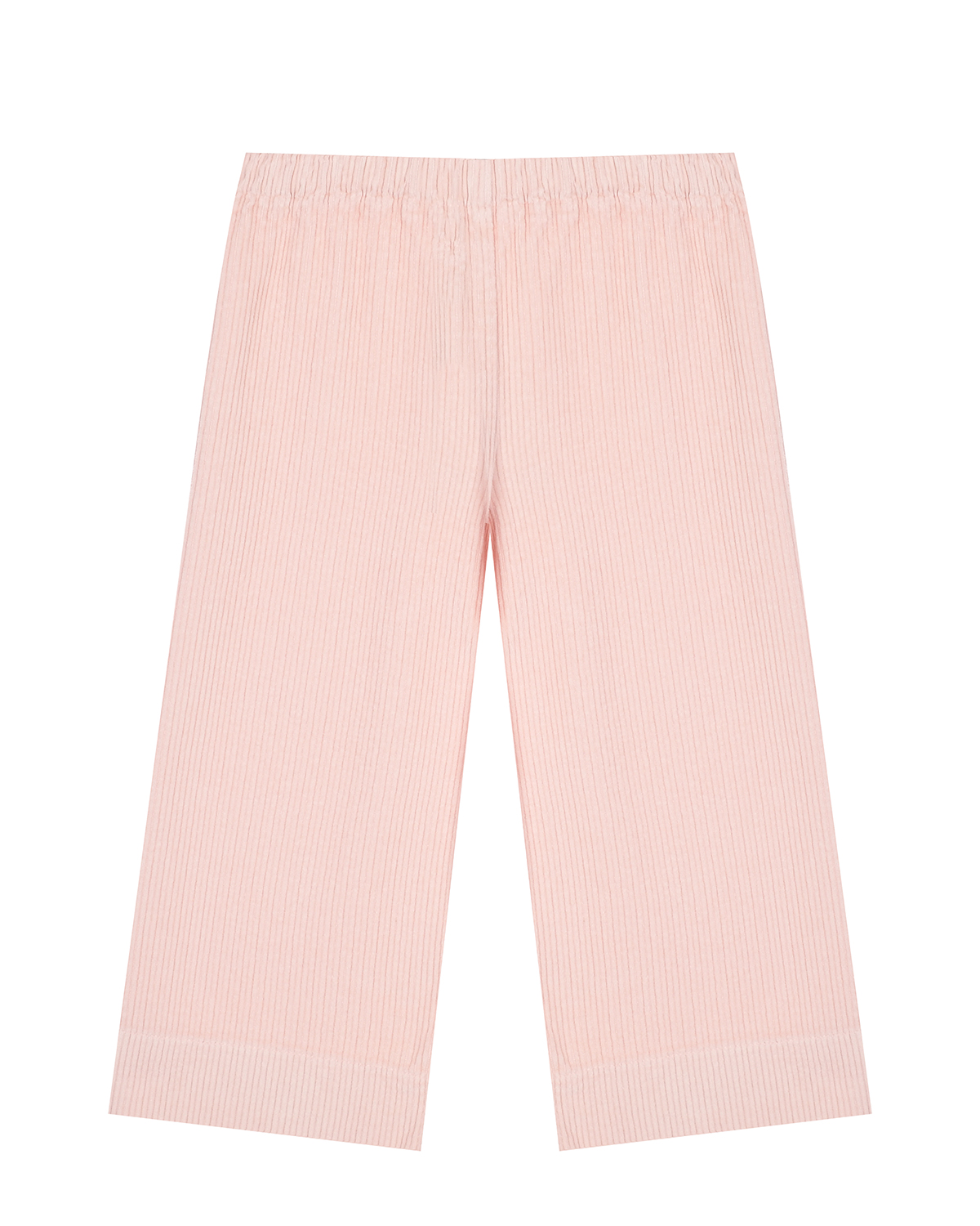 Розовые вельветовые брюки с поясом на резинке IL Gufo детские