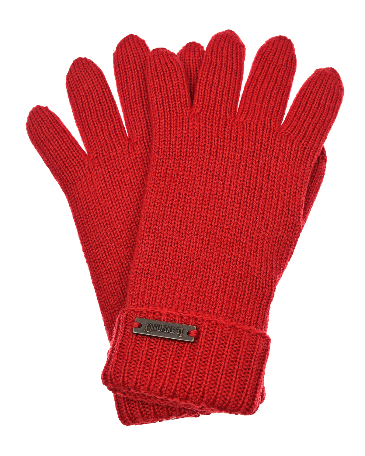 Двойные красные перчатки Il Trenino детские, размер 3, цвет красный