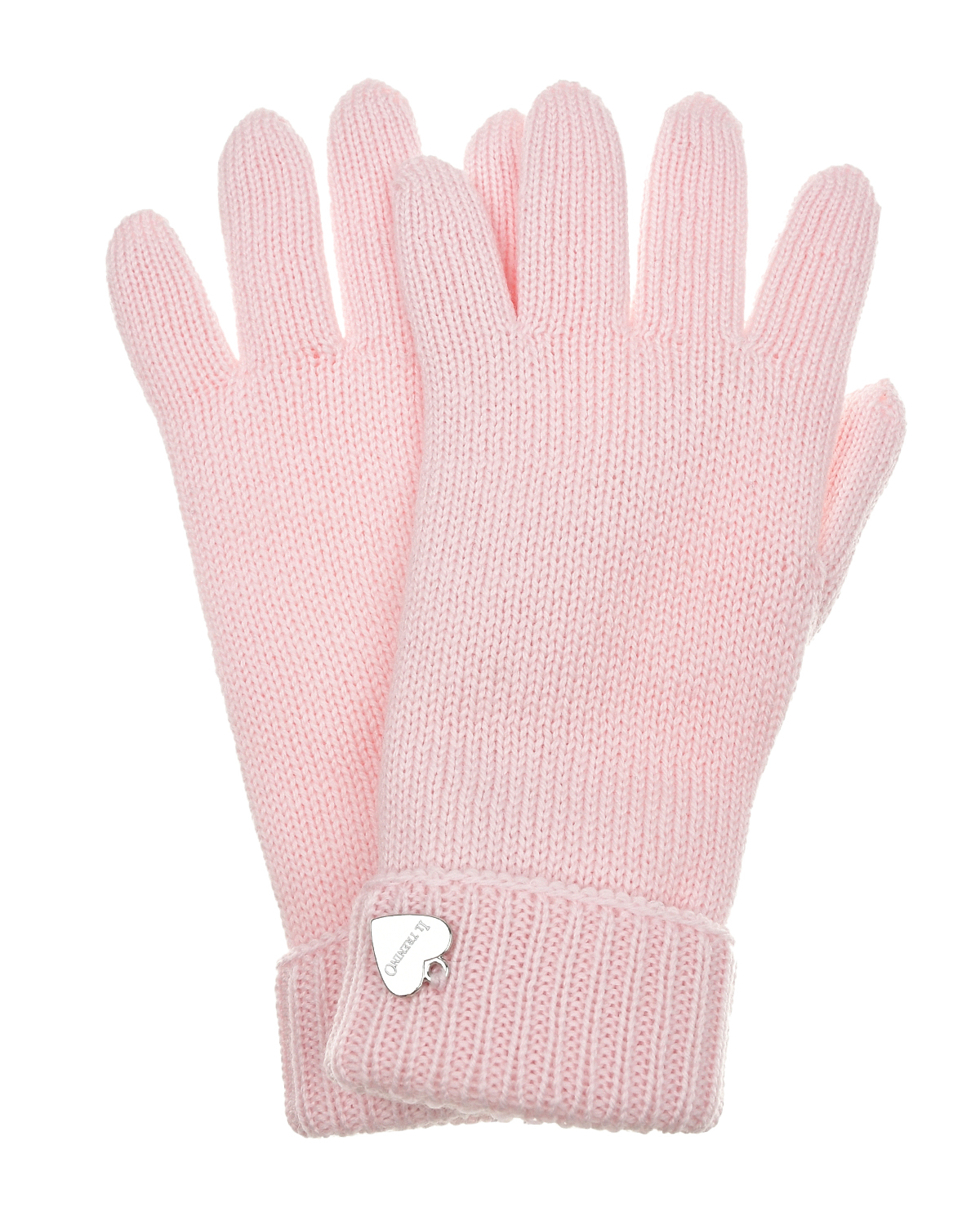 Двойные розовые перчатки Il Trenino детские, размер 2, цвет розовый