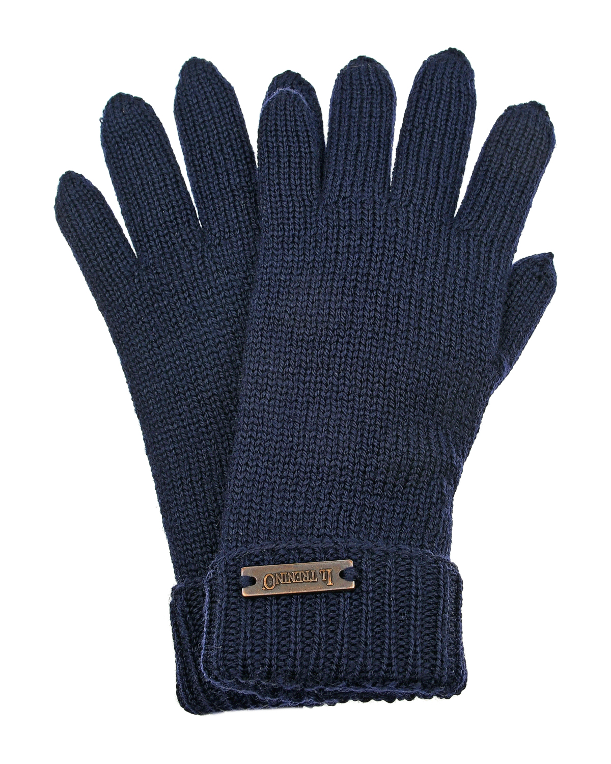 Двойные темно-синие перчатки Il Trenino детские, размер 2, цвет синий