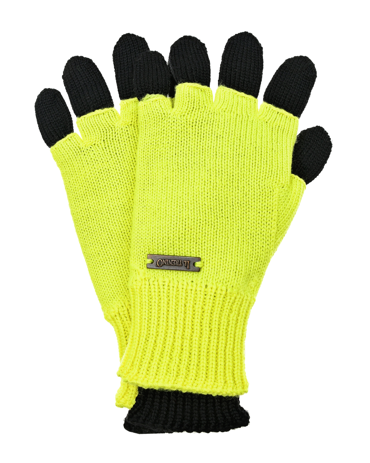 Черно-желтые перчатки 2в1 Il Trenino детское