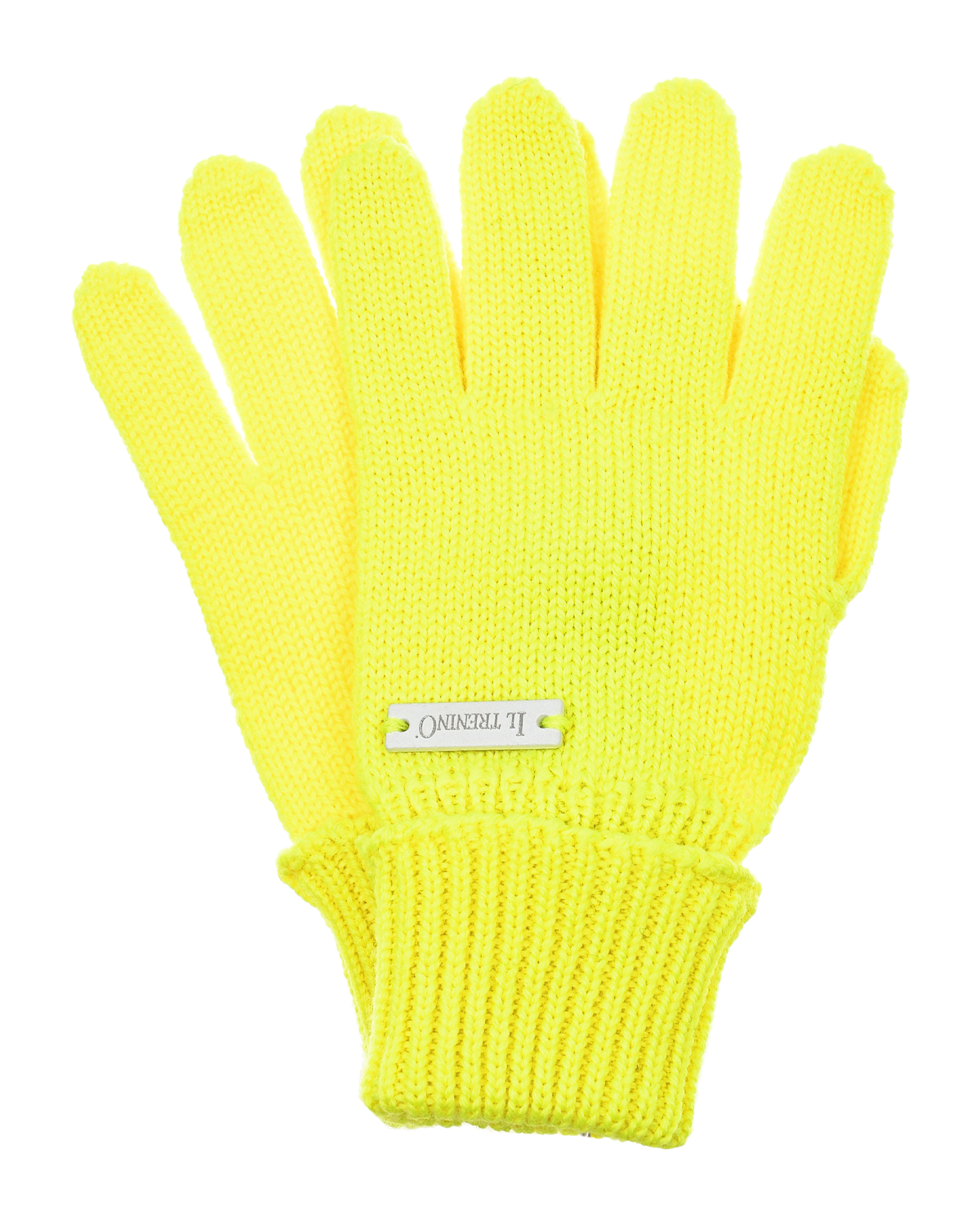 Желтые перчатки из шерсти Il Trenino детские