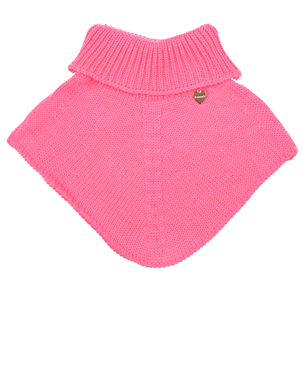 Розовый шарф-горло из шерсти Il Trenino детский, размер unica