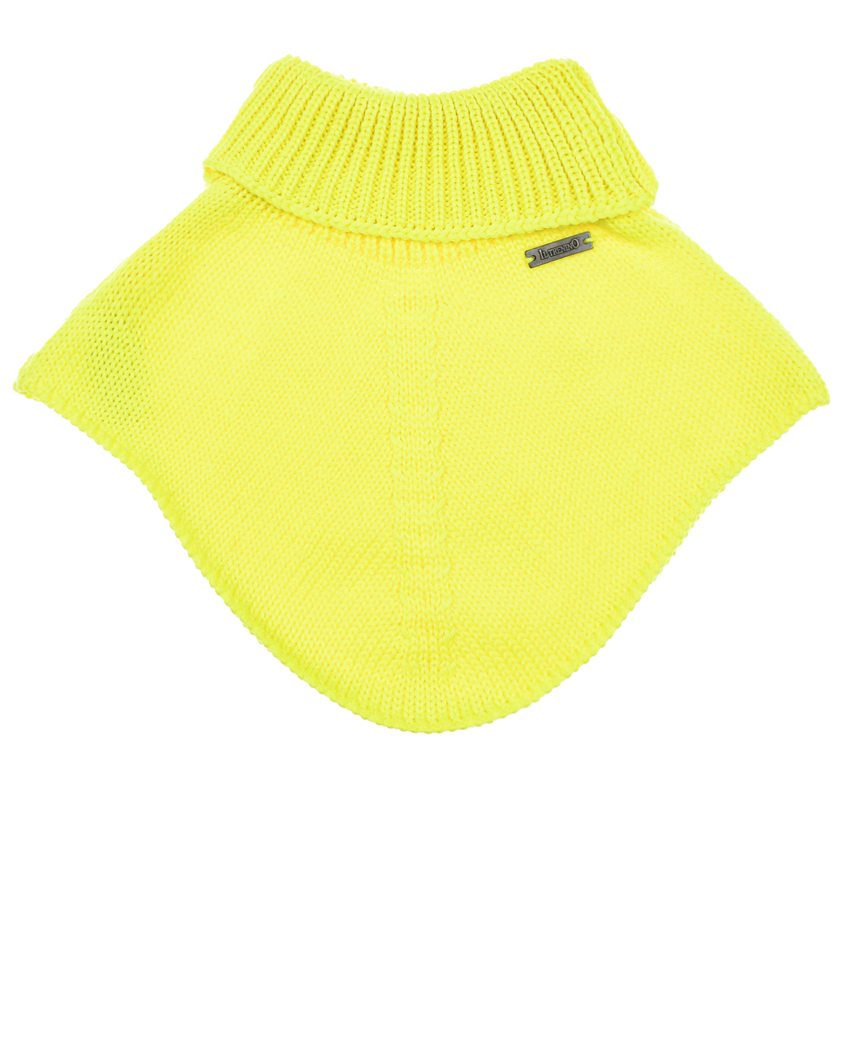 Желтый шарф-горло из шерсти Il Trenino детский, размер unica