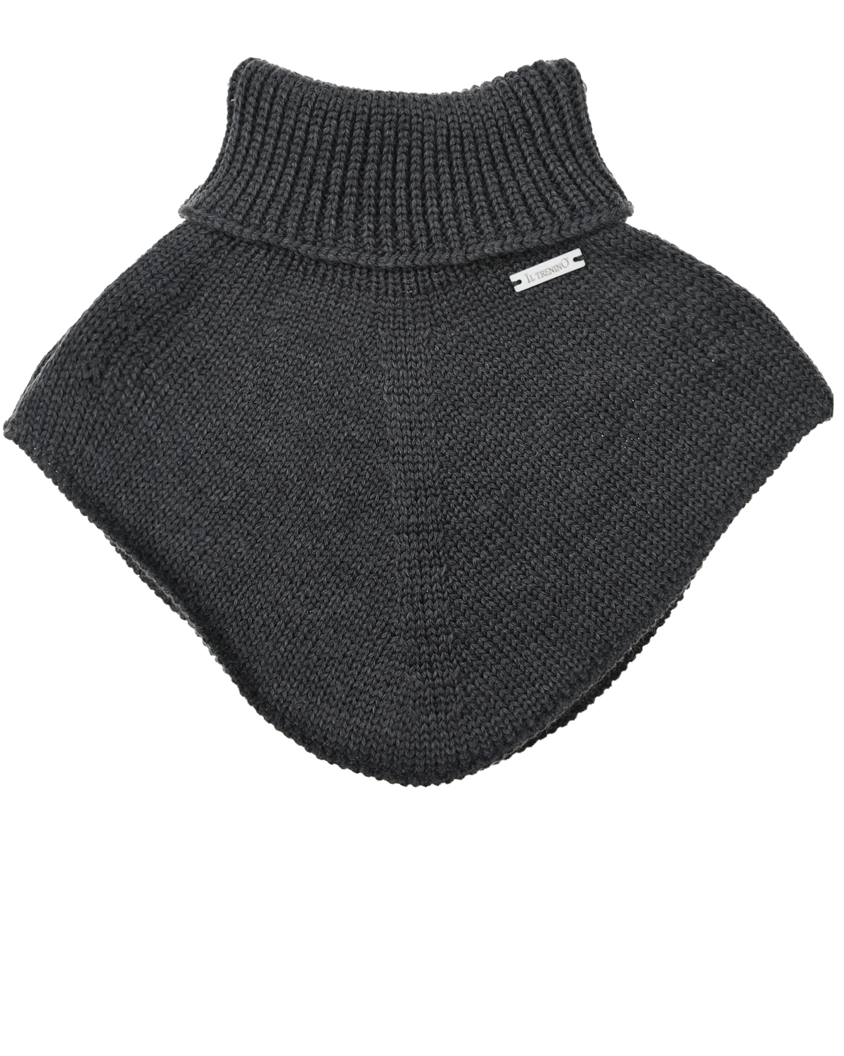 Темно-серый шарф-горло Il Trenino детское, размер unica - фото 1