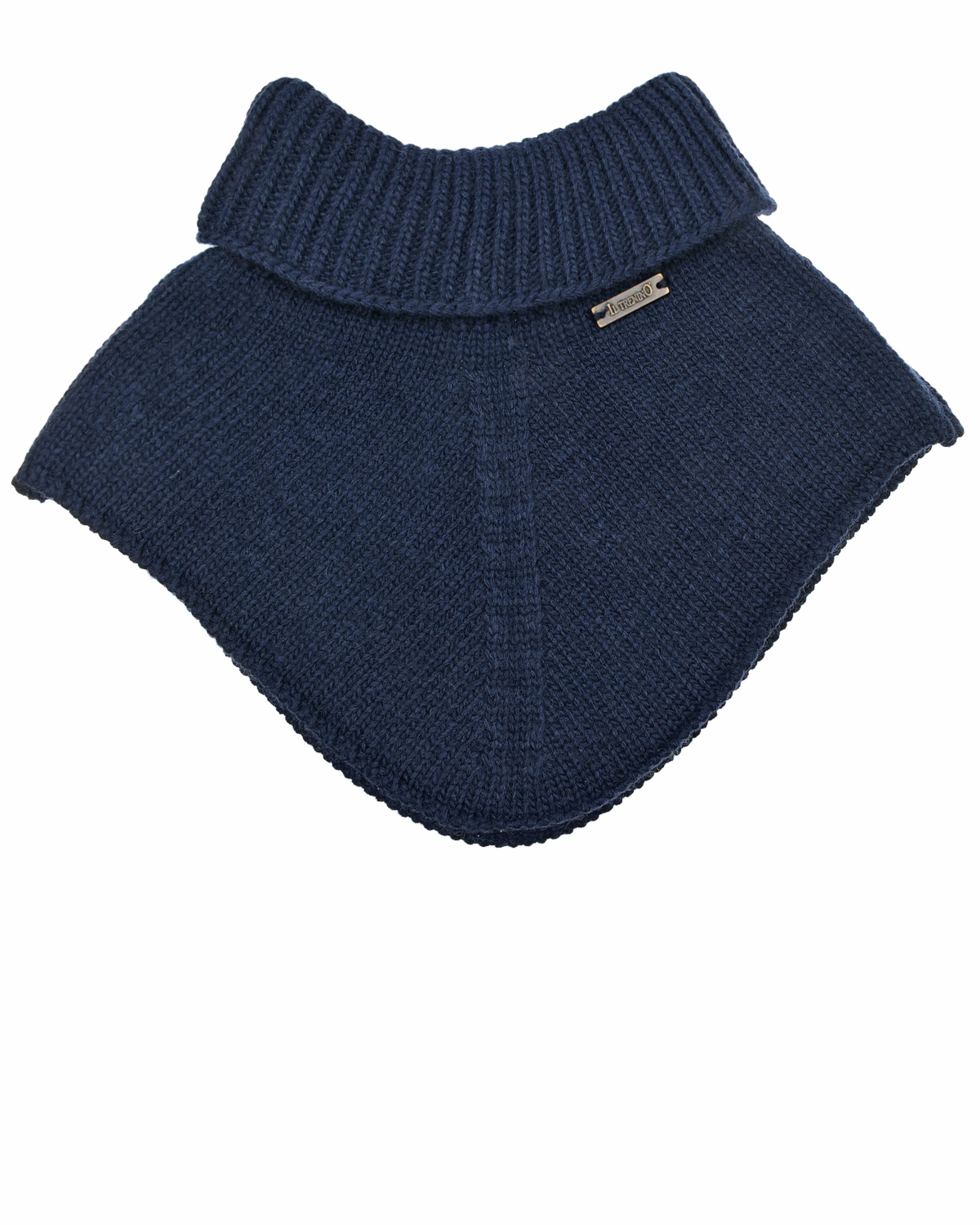 Темно-синий шарф-горло из шерсти и кашемира Il Trenino детское, размер unica - фото 1