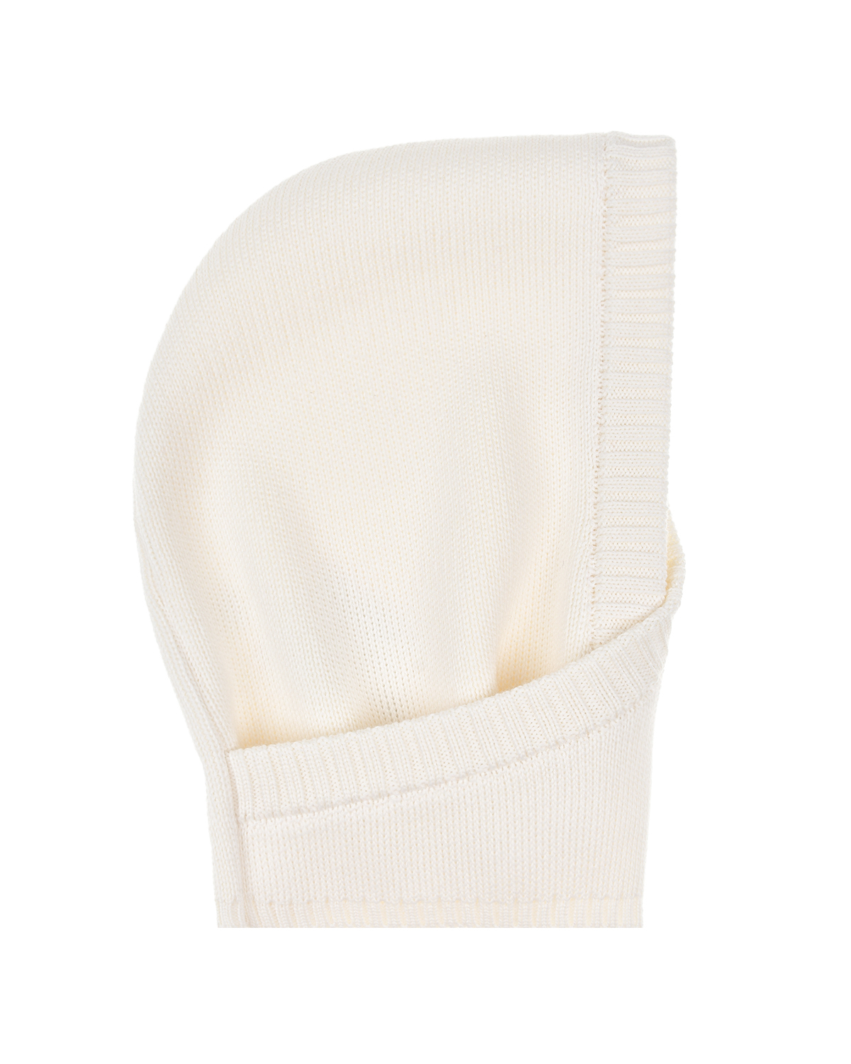 Белая шапка-шлем из шерсти Jan&Sofie детская, размер 53, цвет белый