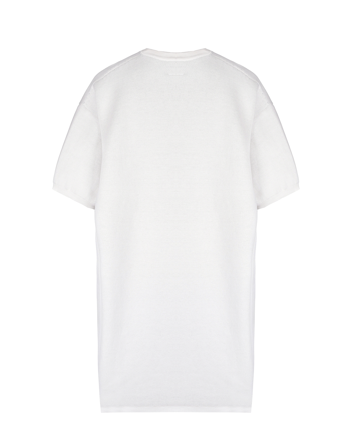Белое платье с текстовым принтом MM6 Maison Margiela детское, размер 152, цвет белый - фото 2