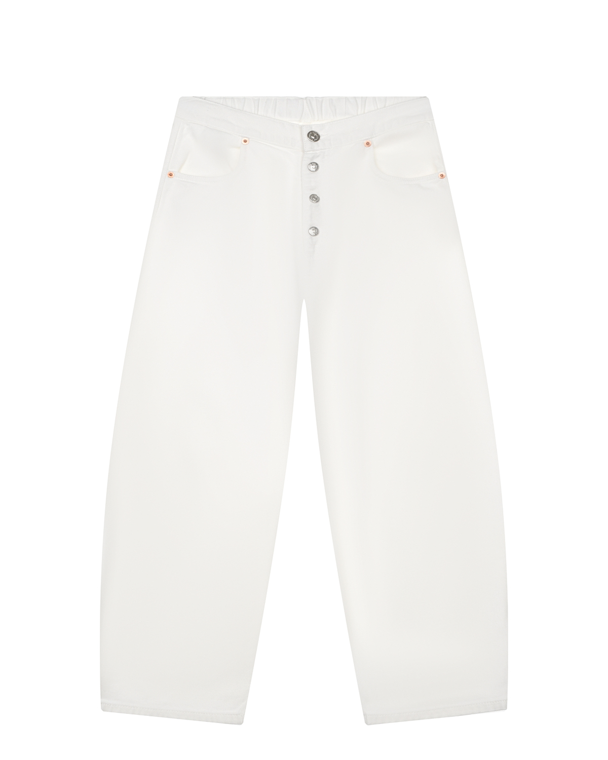Белые джинсы с застежкой на пуговицы MM6 Maison Margiela детские