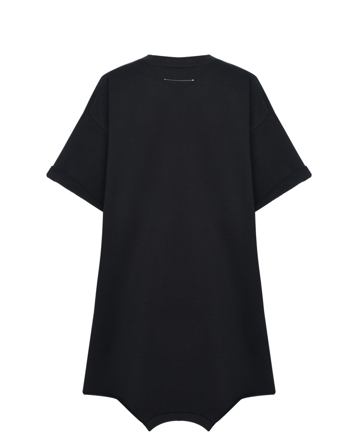 Черное трикотажное платье MM6 Maison Margiela детское, размер 140, цвет черный - фото 2