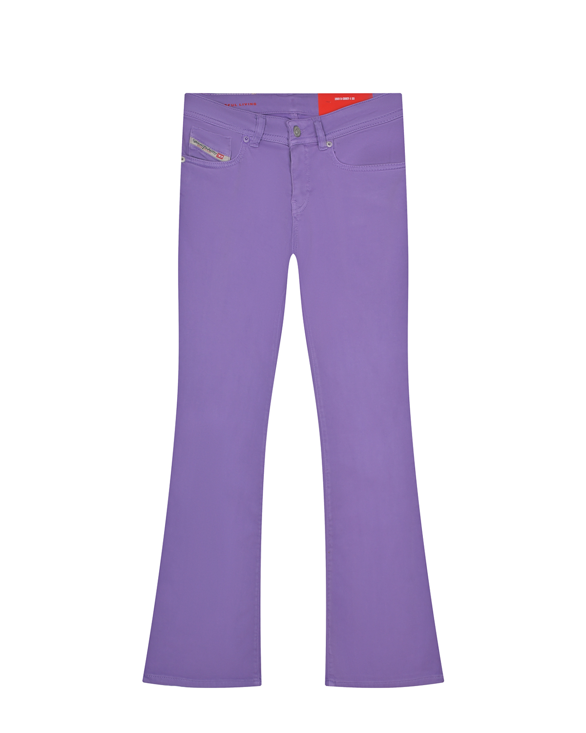 Сиреневые джинсовые брюки клеш Diesel детские, размер 164, цвет сиреневый - фото 1