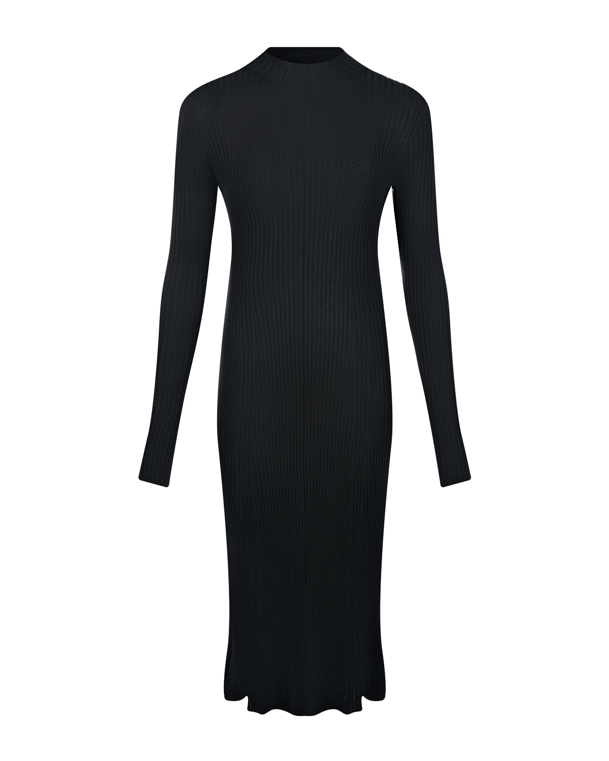 Черное платье с вырезом на спине MRZ