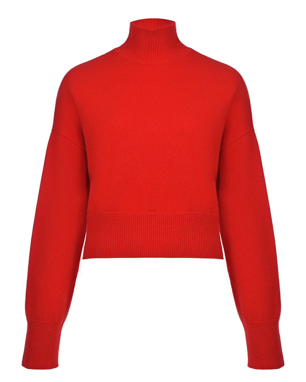 Укороченный красный свитер из шерсти и кашемира MRZ