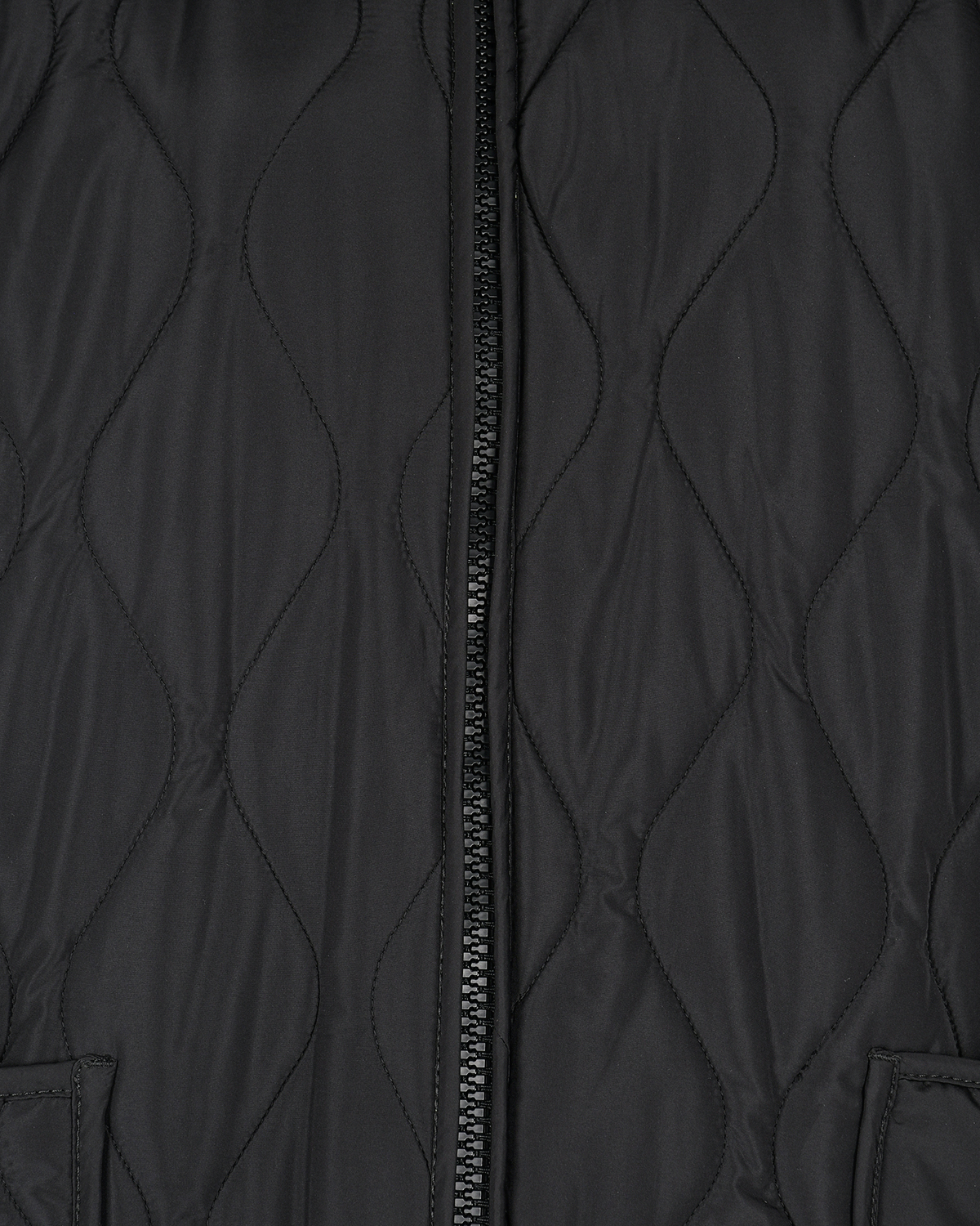 Черное стеганое пальто MSGM, размер 40, цвет черный - фото 6