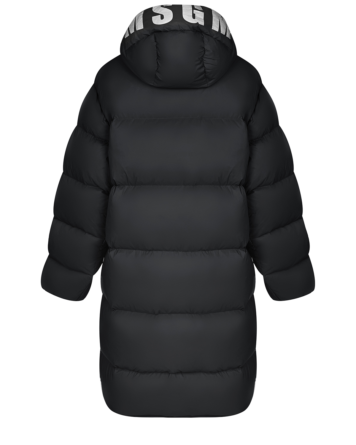 Черное стеганое пальто с капюшоном MSGM, размер 42, цвет черный - фото 5