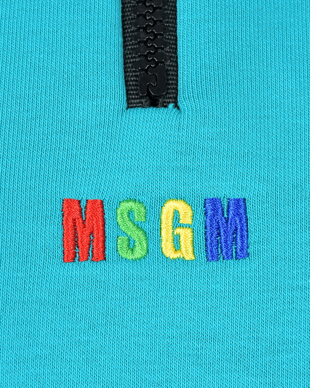 Свитшот бирюзового цвета с объемными рукавами MSGM, размер 40 - фото 8