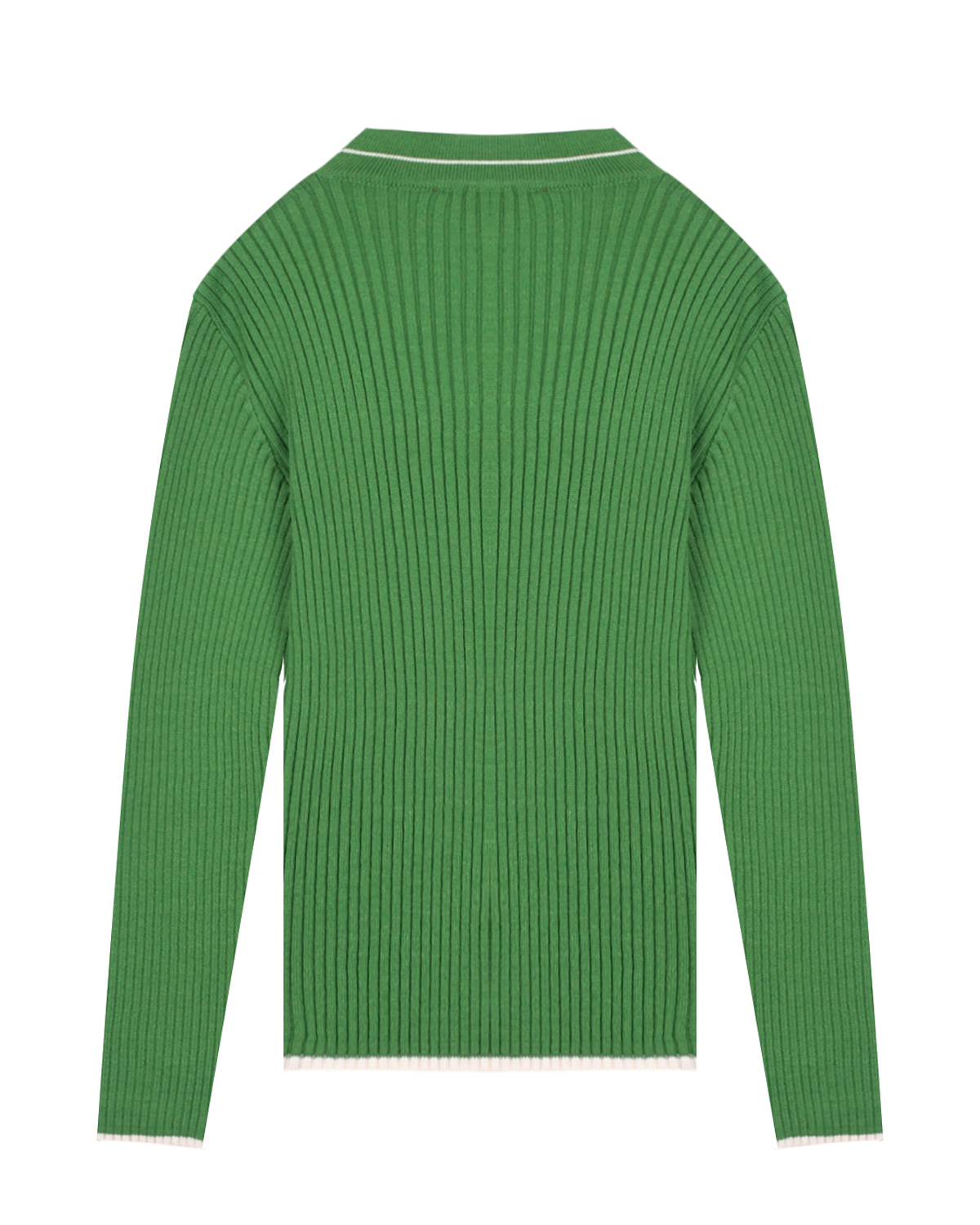 Зеленый свитер с лого MSGM детский, размер 128 - фото 3