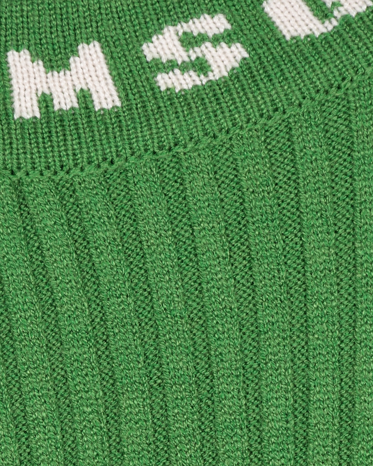 Зеленый свитер с лого MSGM детский, размер 128 - фото 4