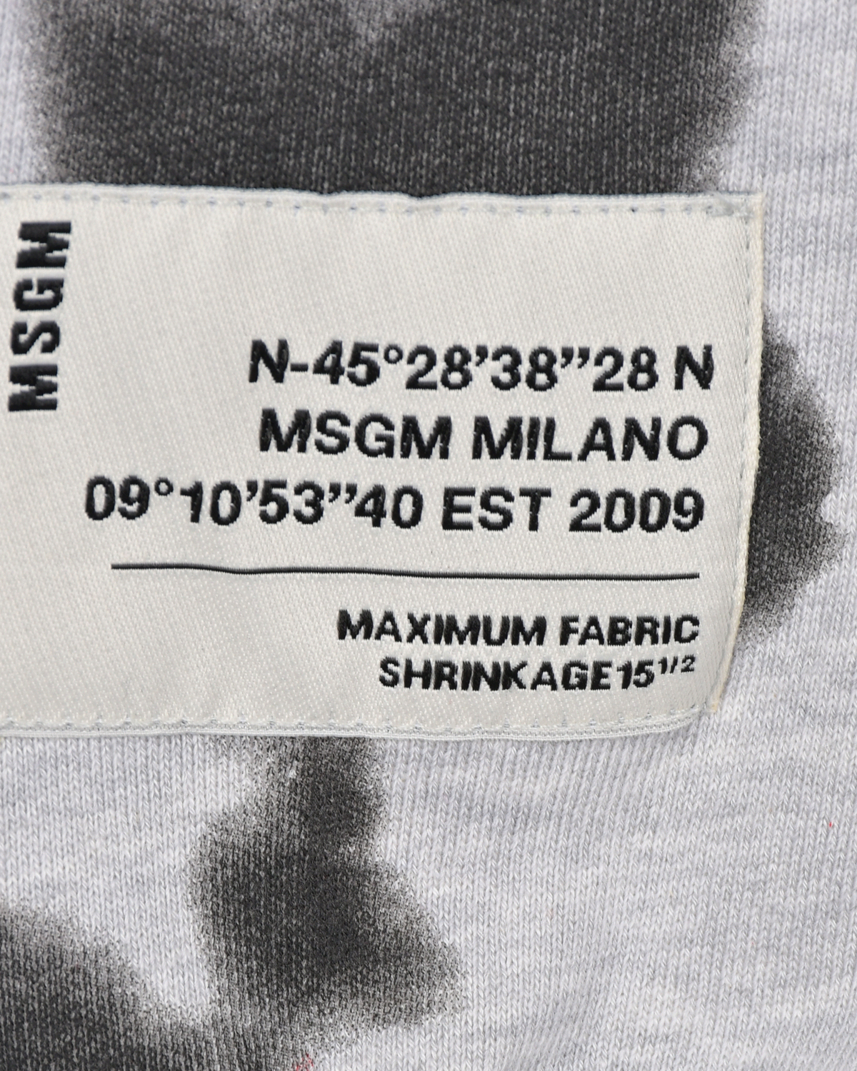 Серые спортивные брюки с принтом тай-дай MSGM детские, размер 116, цвет серый - фото 4