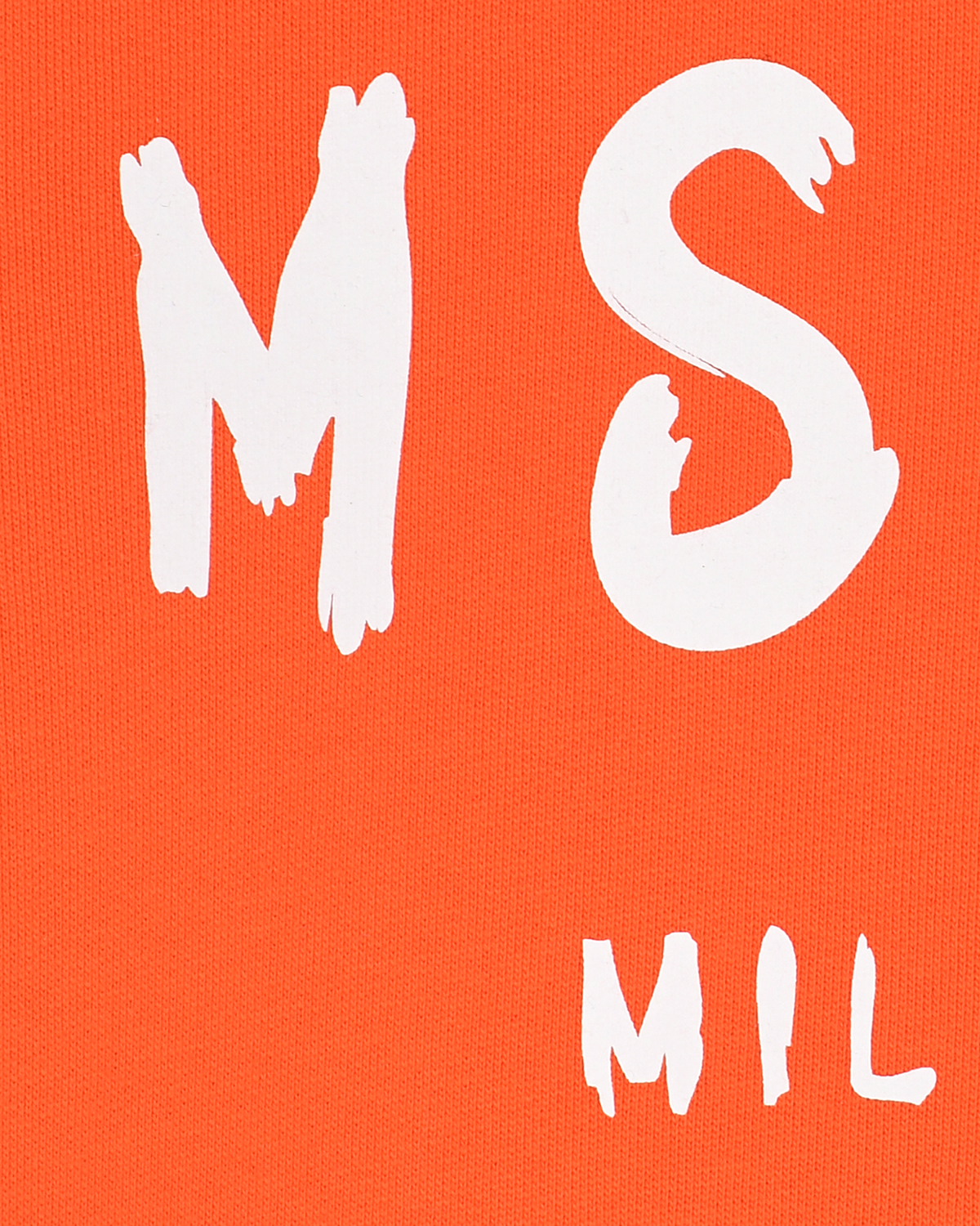 Оранжевый свитшот с белым лого MSGM детский, размер 116 - фото 3