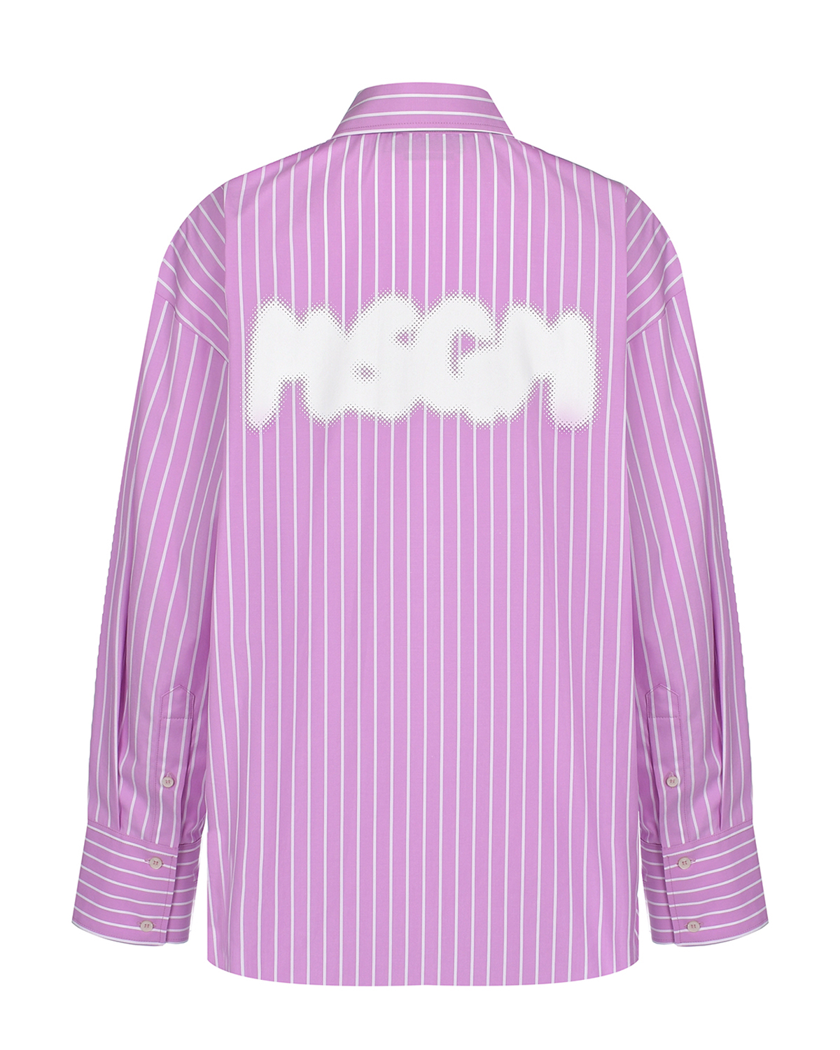 Розовая рубашка в полоску MSGM, размер 38, цвет розовый - фото 6