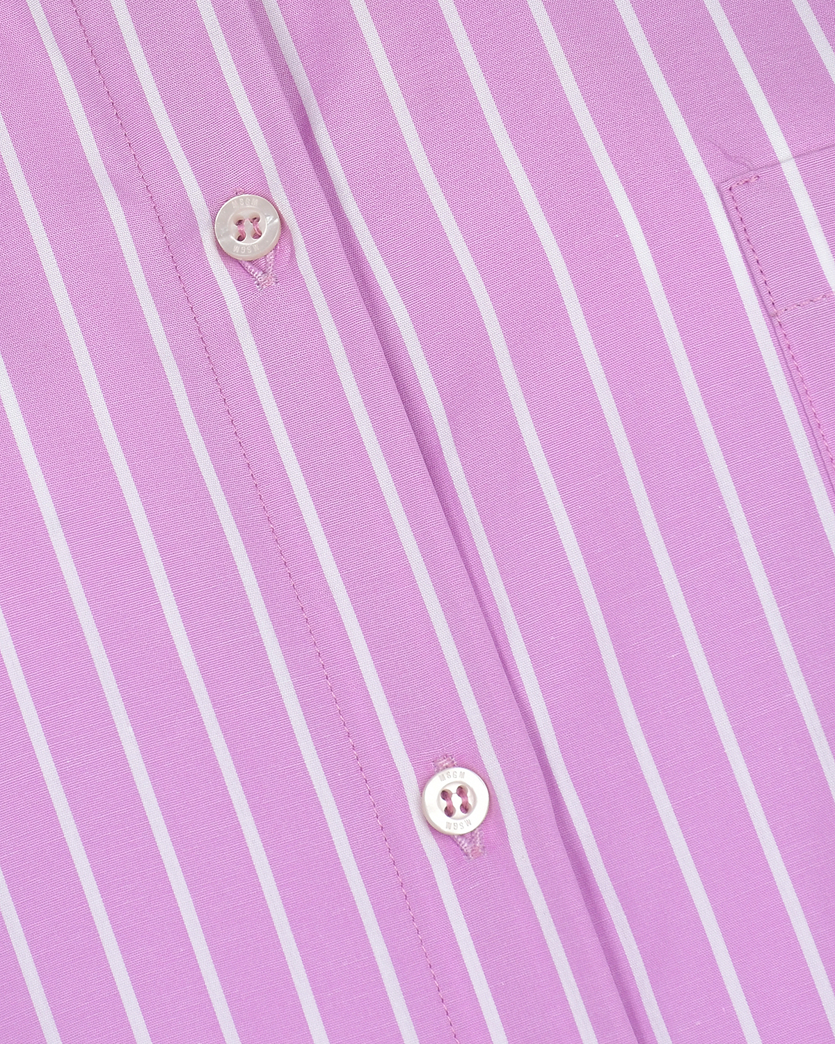 Розовая рубашка в полоску MSGM, размер 38, цвет розовый - фото 11