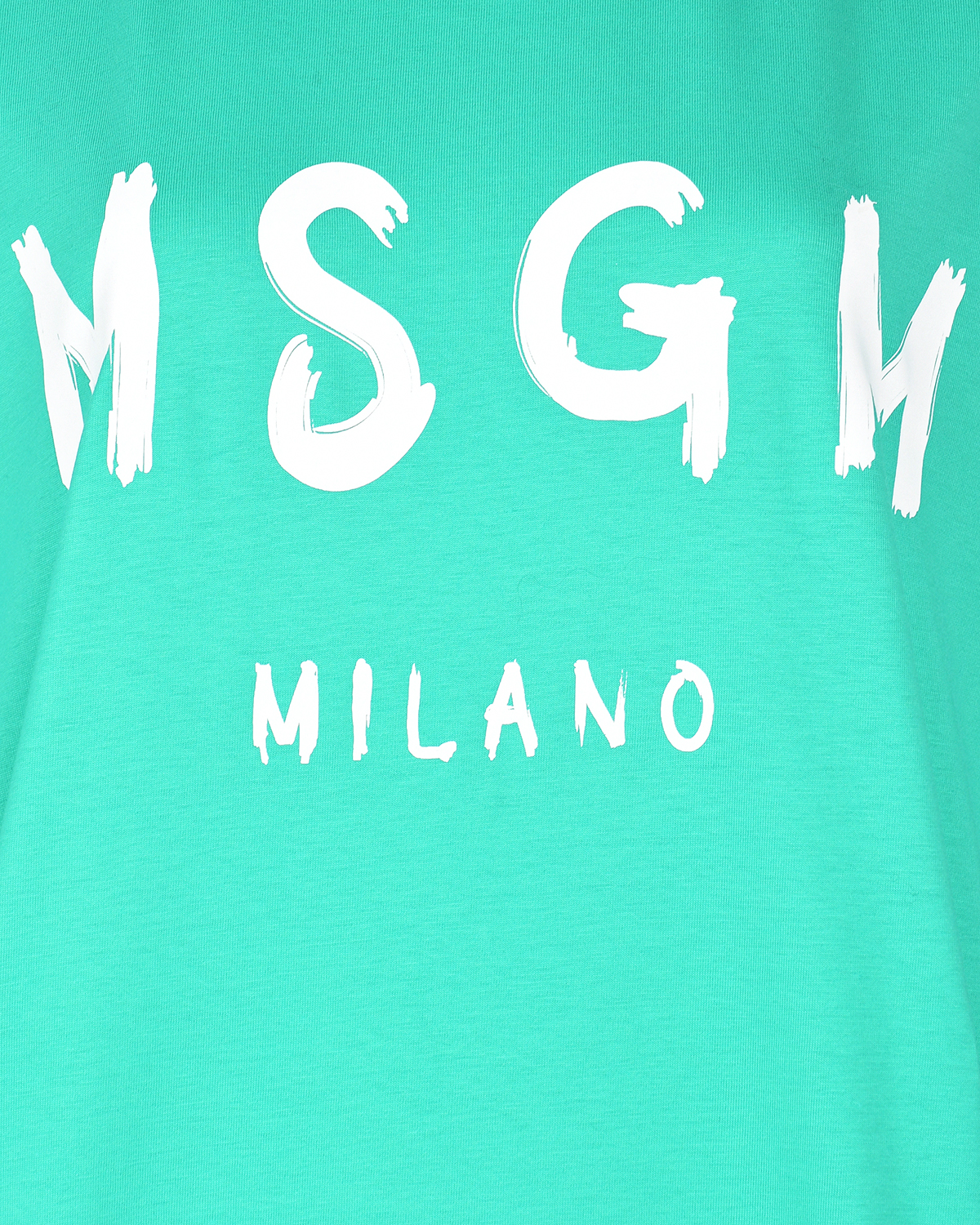 Платье-футболка с лого MSGM, размер 42, цвет зеленый - фото 6