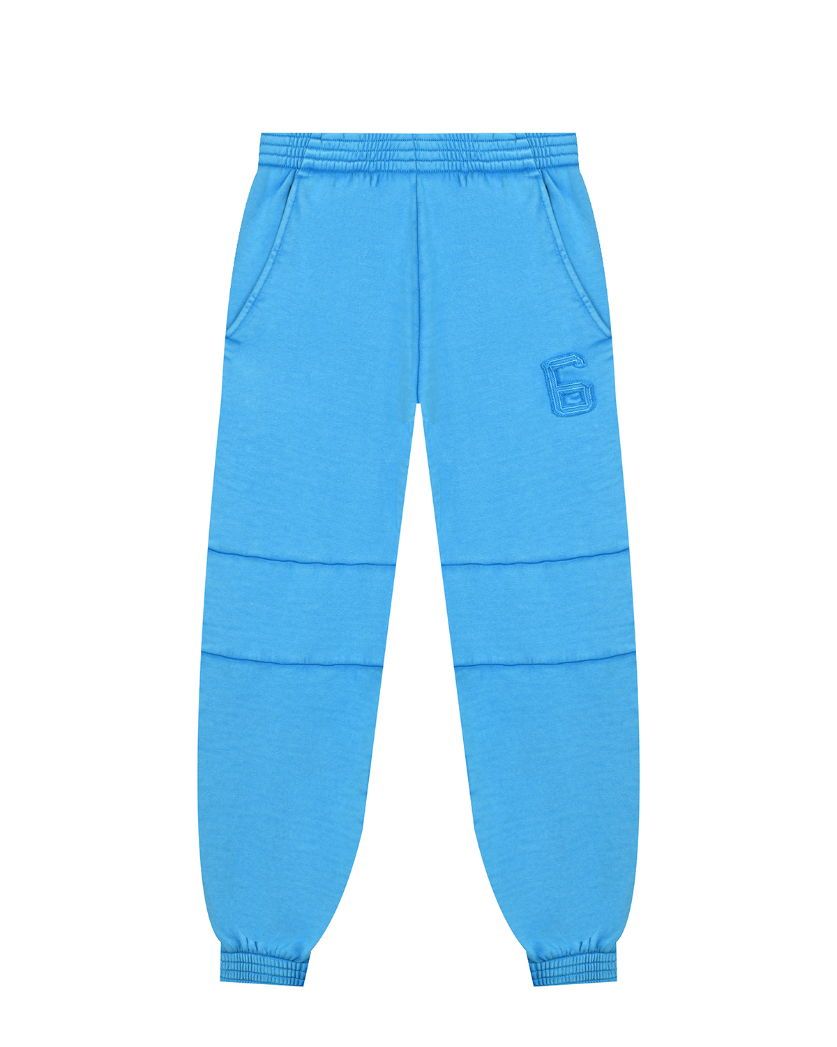 Голубые спортивные брюки с нашивкой MM6 Maison Margiela детские, размер 176, цвет синий - фото 1