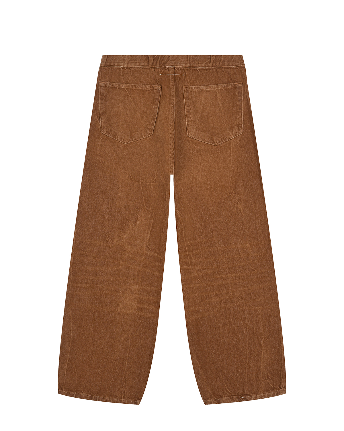 Коричневые прямые джинсы MM6 Maison Margiela детские, размер 152, цвет коричневый - фото 2