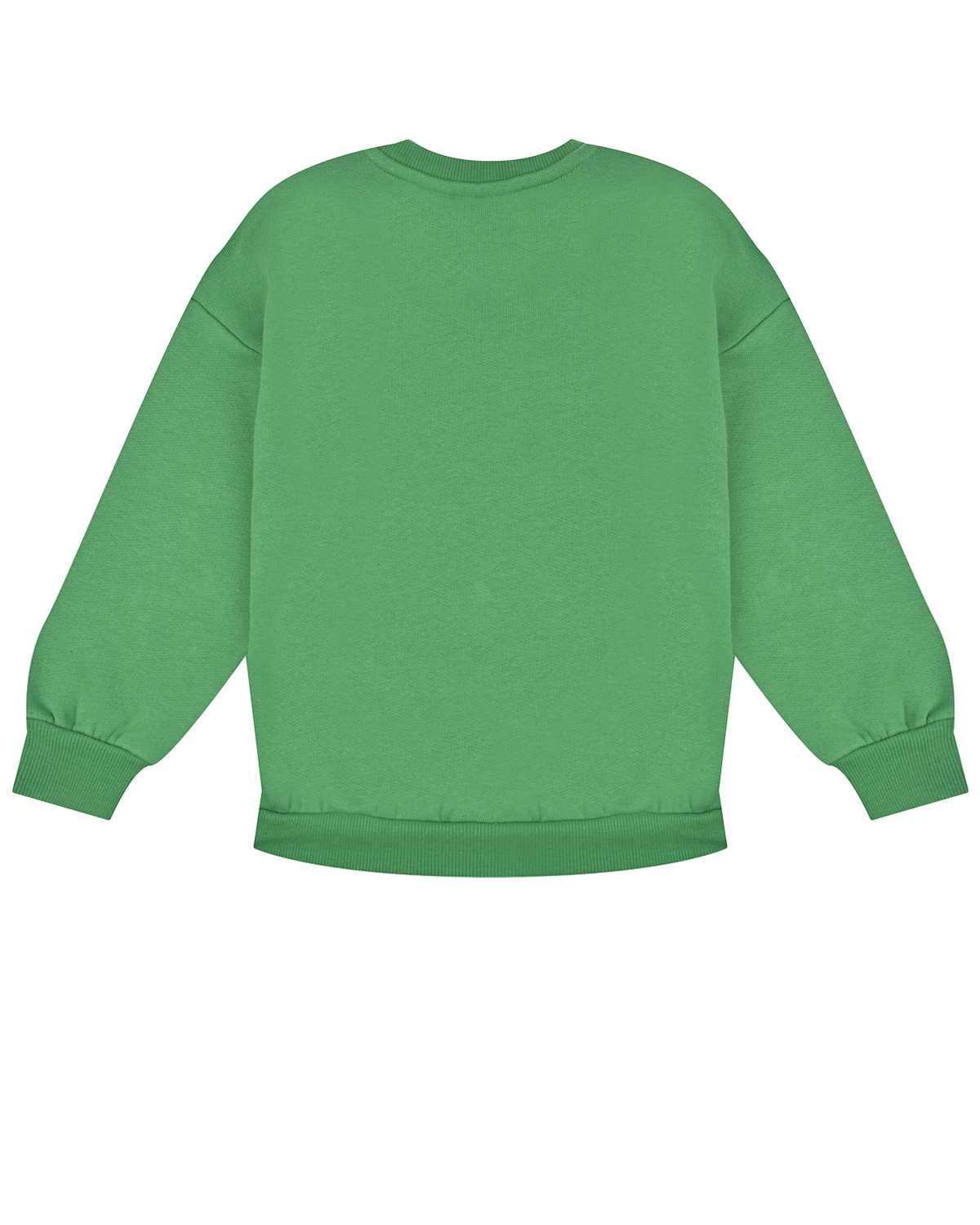 Зеленый свитшот с принтом "лебедь" Mini Rodini детский, размер 104 - фото 2