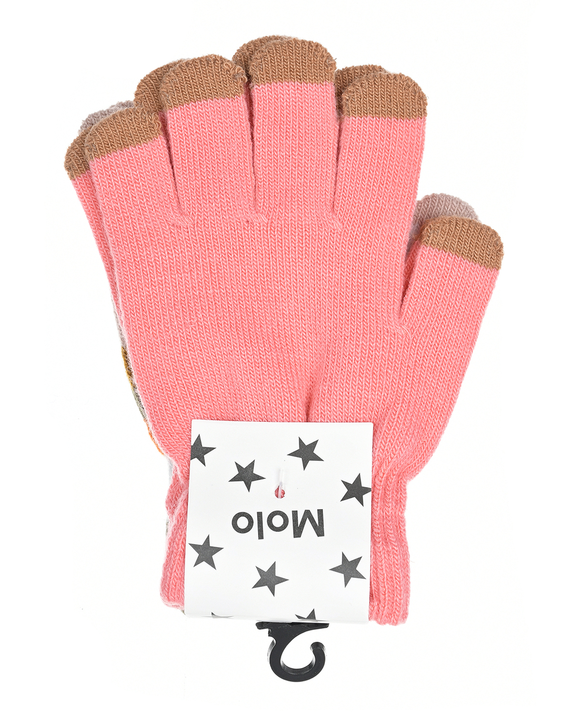 Перчатки, 2 шт, розовый/зеленый Molo детский, размер 140, цвет мультиколор