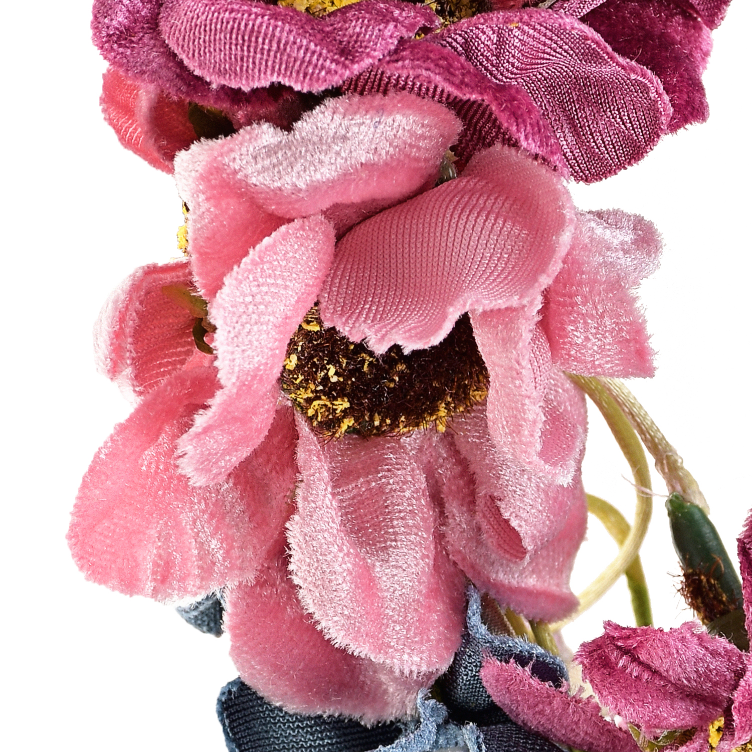 Розовый ободок с цветами Monnalisa детский, размер unica - фото 3