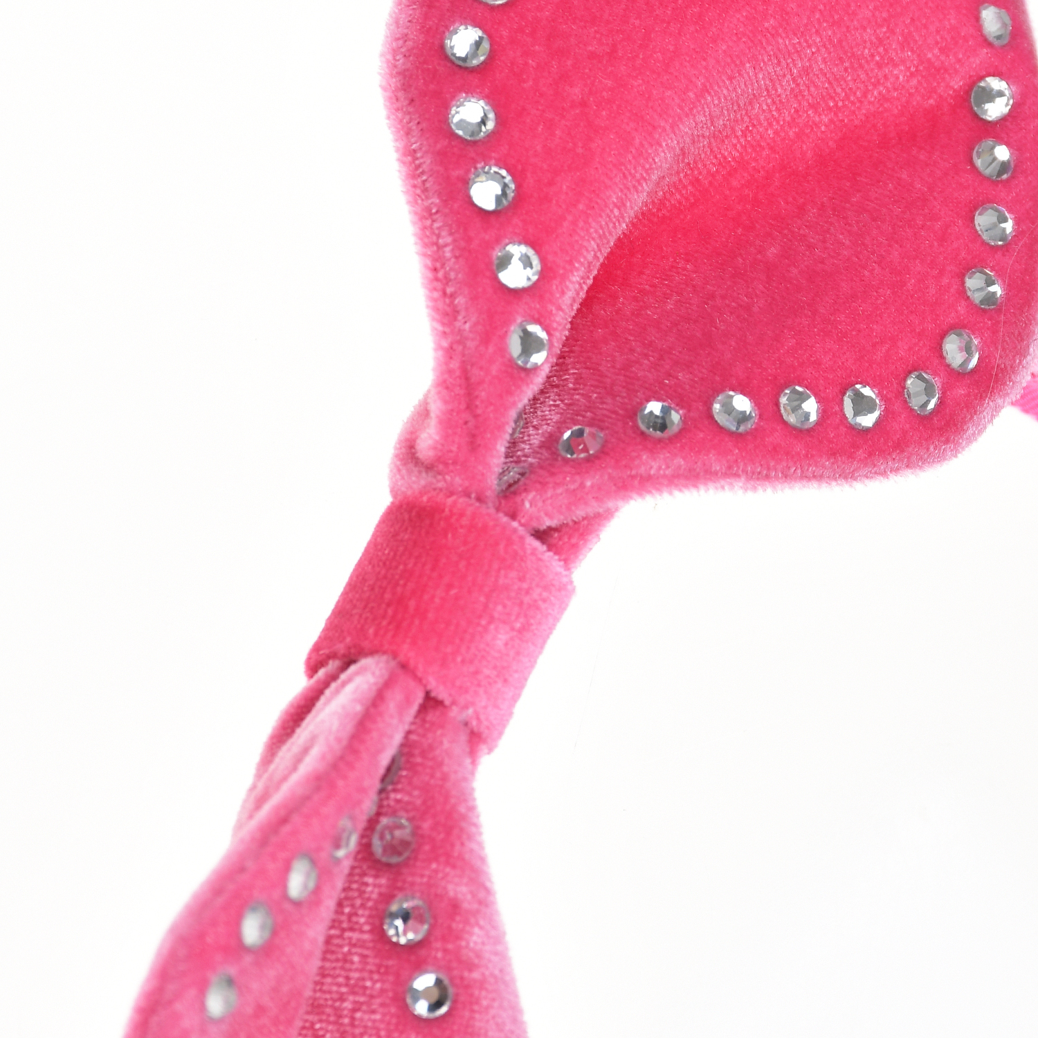 Розовый ободок с ушками и стразами Monnalisa детский, размер unica - фото 2