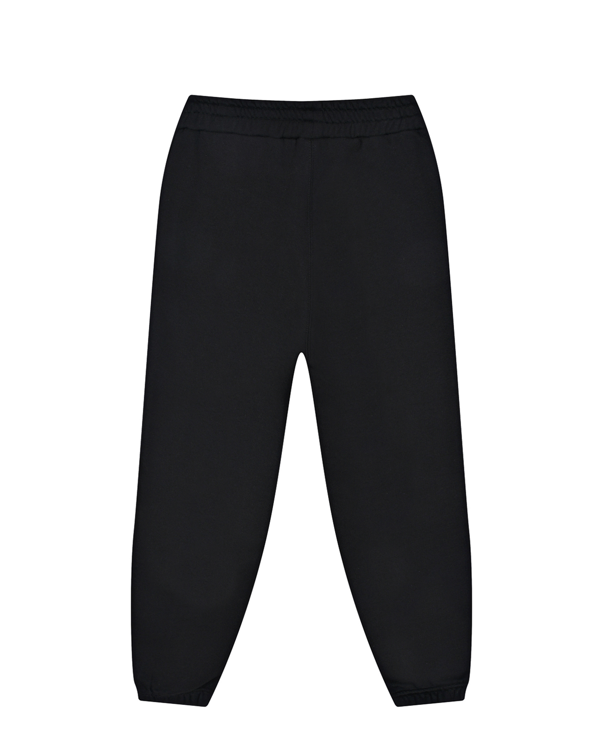 Однотонные черные спортивные брюки Monnalisa детские, размер 140, цвет черный - фото 2