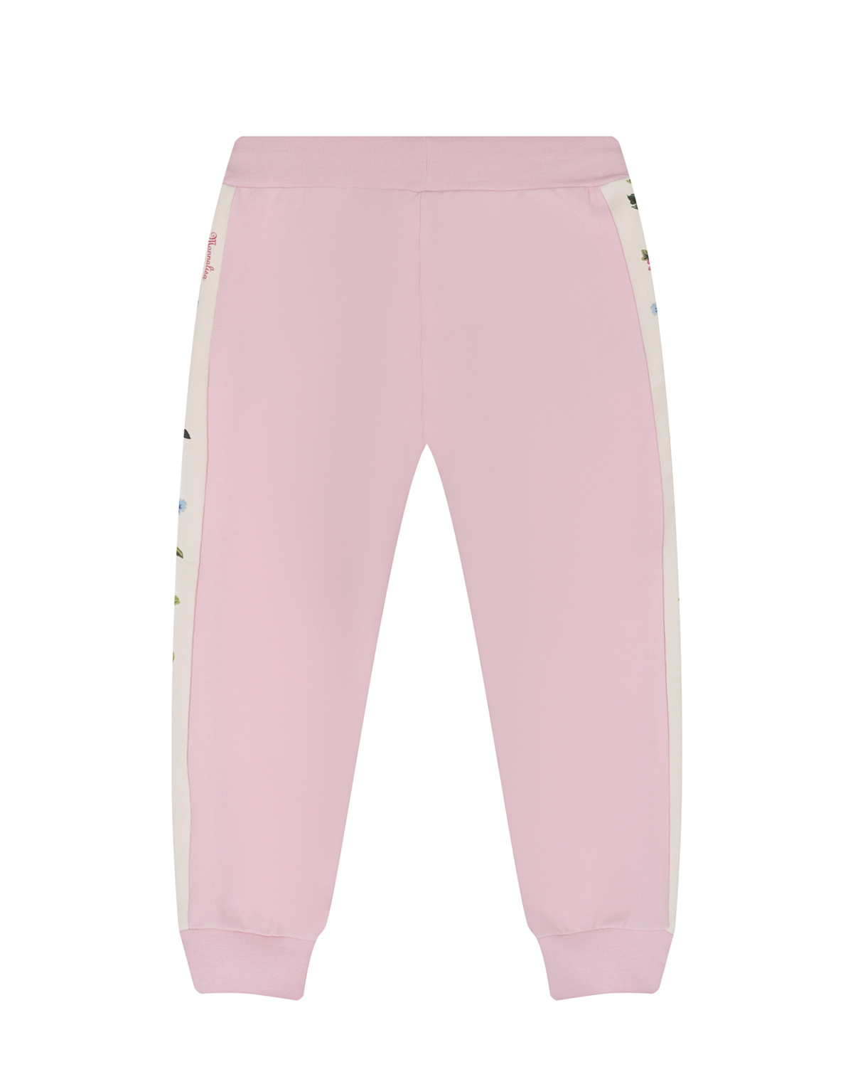 Розовые спортивные брюки с лампасами Monnalisa детские, размер 104, цвет розовый - фото 2