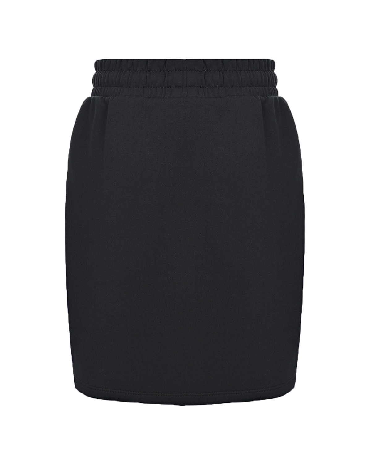 Черная юбка с поясом на кулиске Moschino детская, размер 140, цвет черный - фото 2
