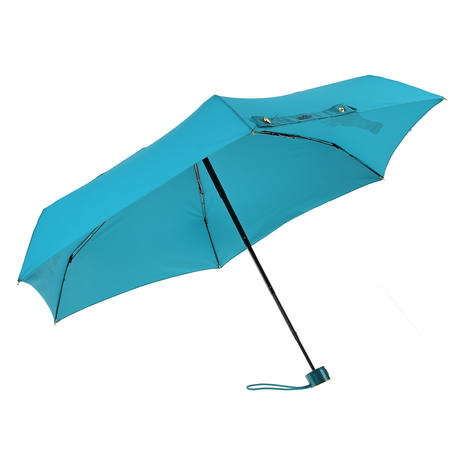Голубой зонт с принтом "медвежонок", 17 см Moschino детский, размер unica