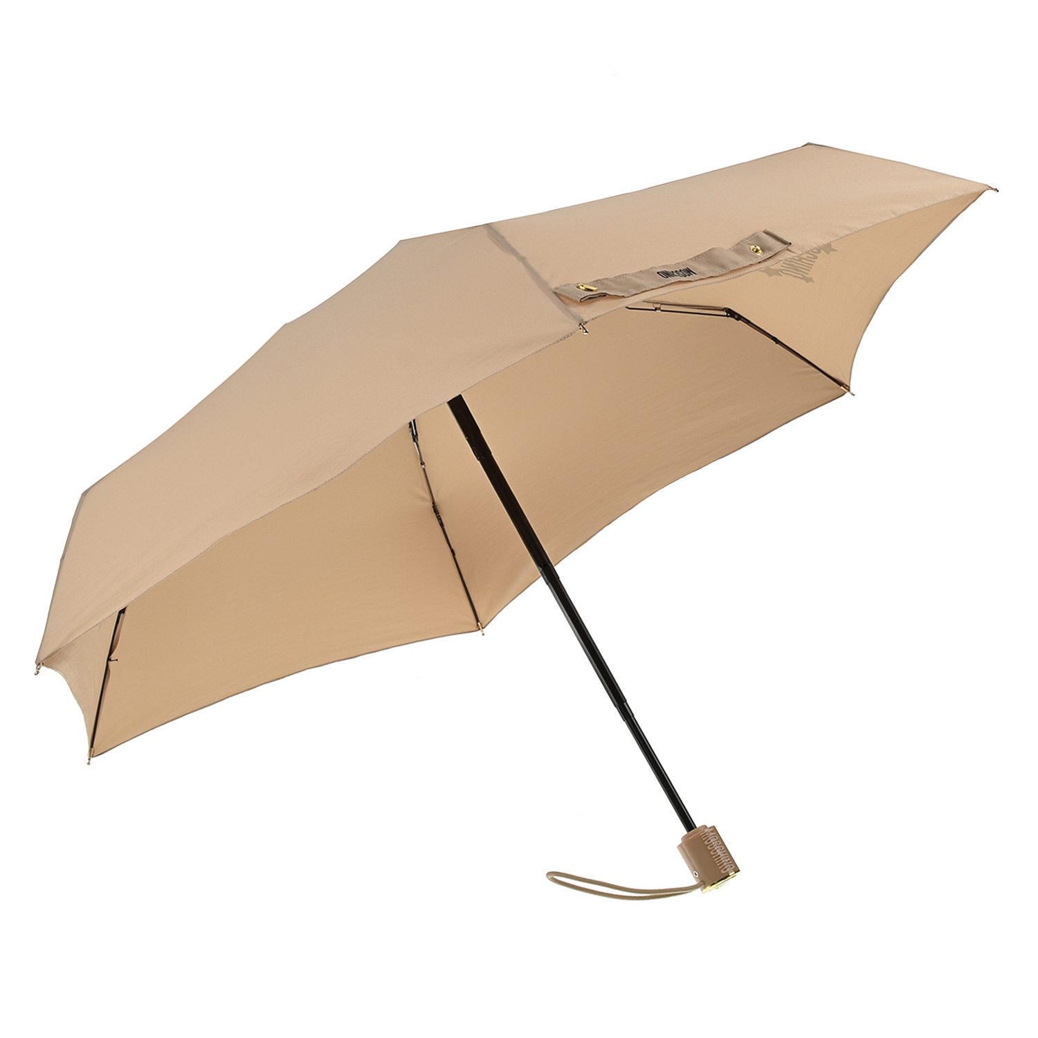 Зонт с принтом "Медвежонок", Dark beige Moschino детский, размер unica, цвет бежевый