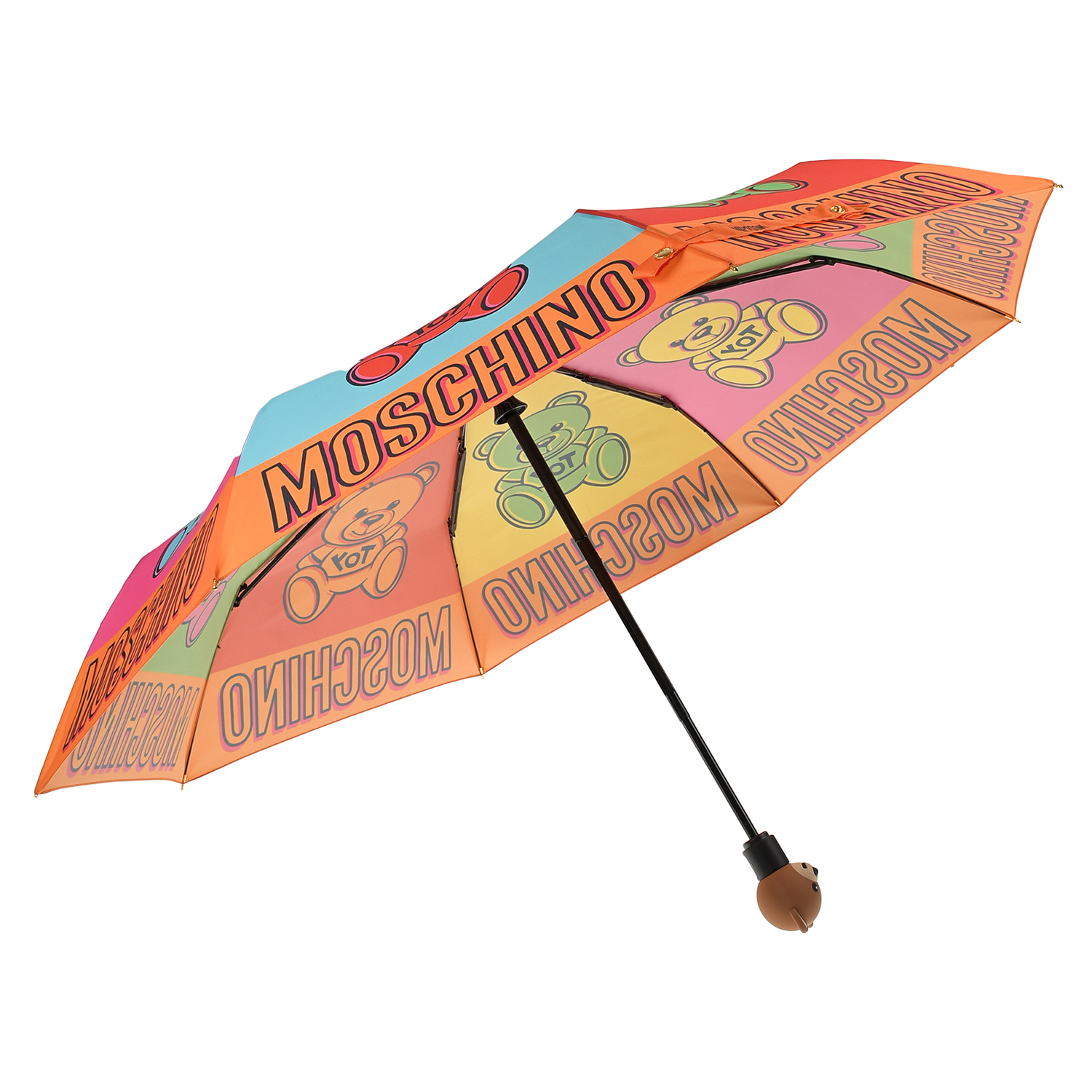 Разноцветный зонт с принтом &quot;мишки&quot;, 30 см Moschino детский