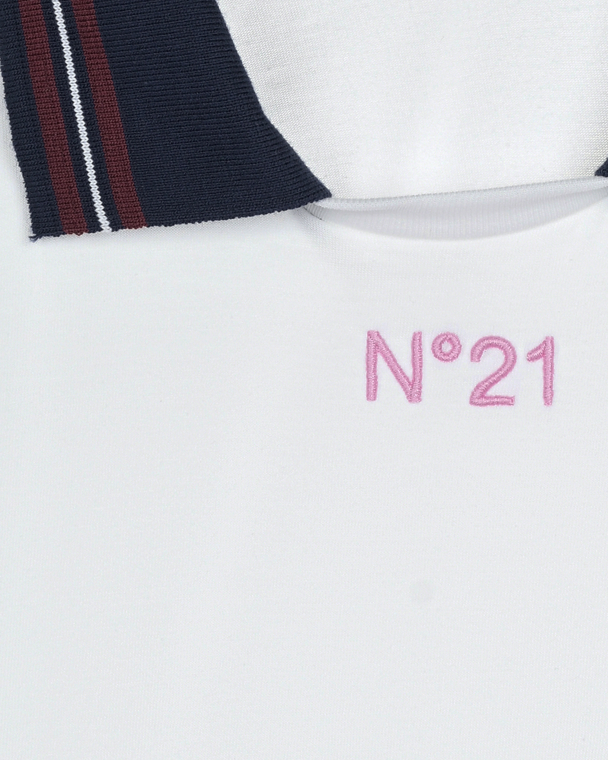 Белая толстовка с отложным воротником No. 21 детская, размер 152, цвет белый - фото 3