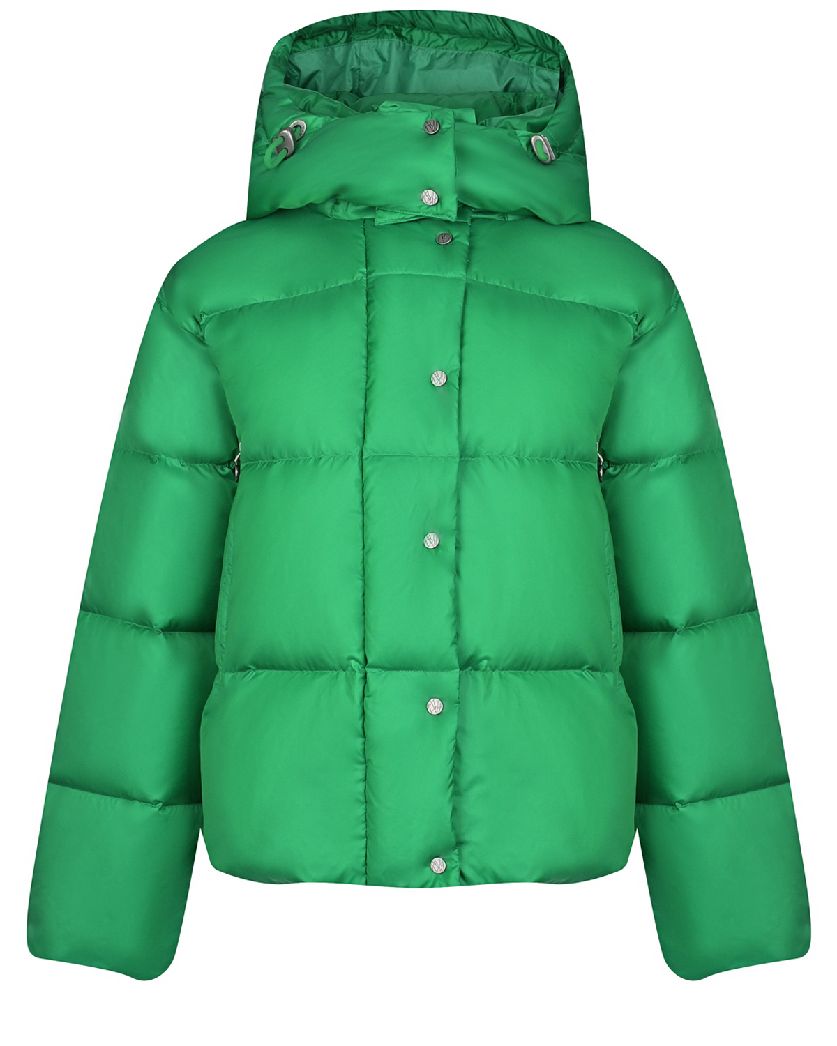 Короткая зеленая куртка с капюшоном Naumi, размер 36, цвет зеленый - фото 1