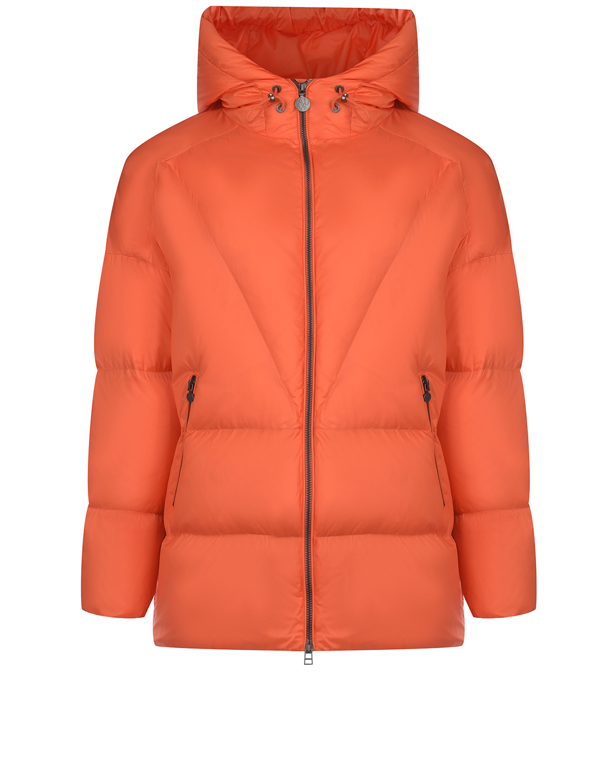 Удлиненная оранжевая куртка с капюшоном Naumi, размер 38, цвет оранжевый - фото 11