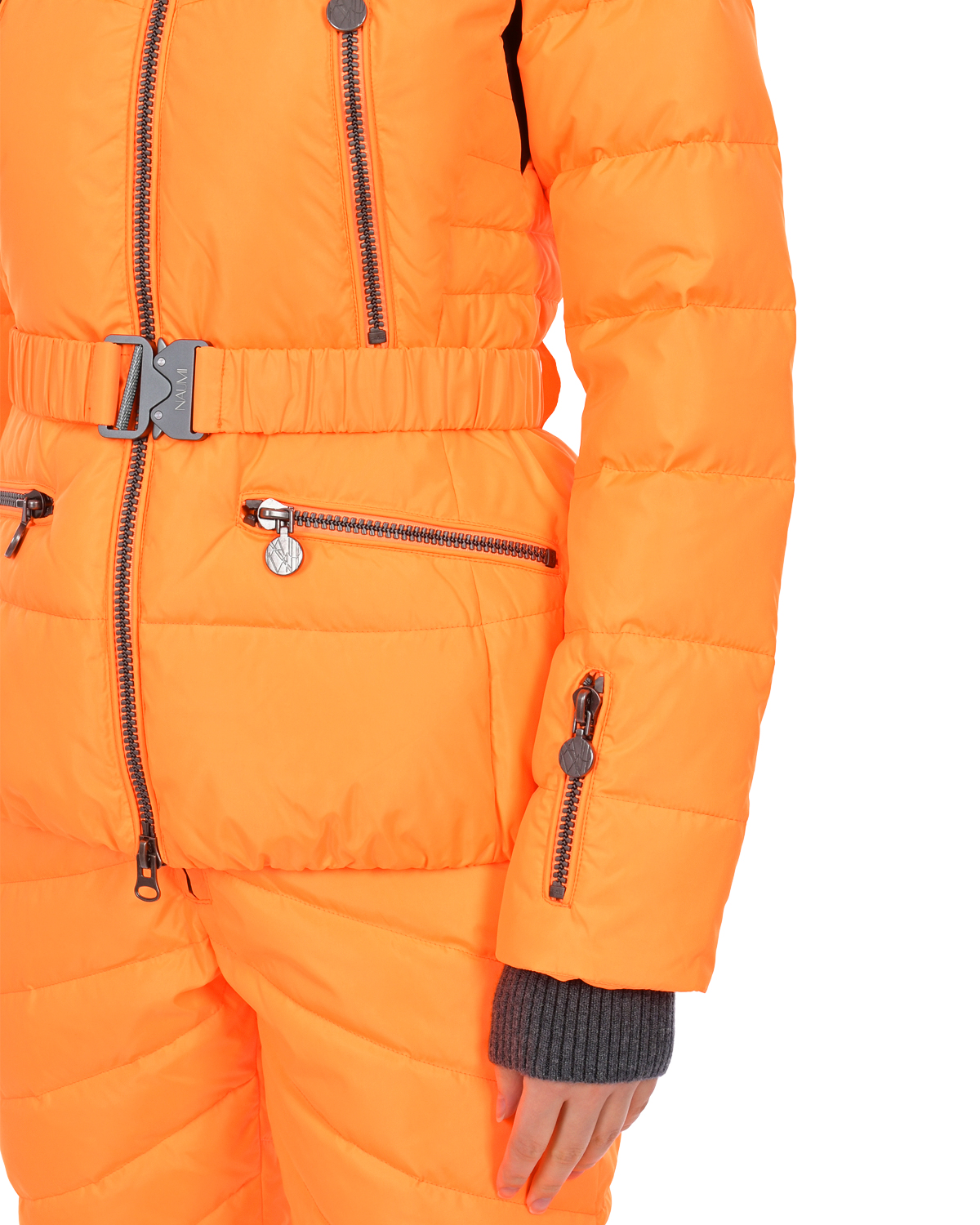 Оранжевая приталенная куртка Naumi, размер 40, цвет нет цвета - фото 6