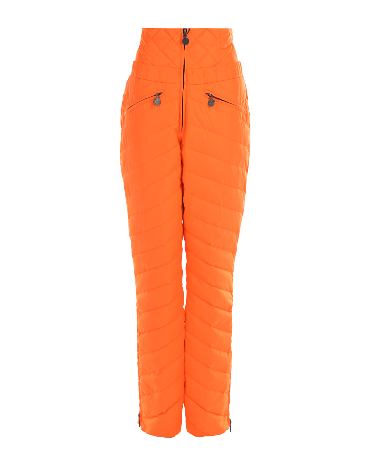 Оранжевые стеганые брюки Naumi, размер 40, цвет оранжевый