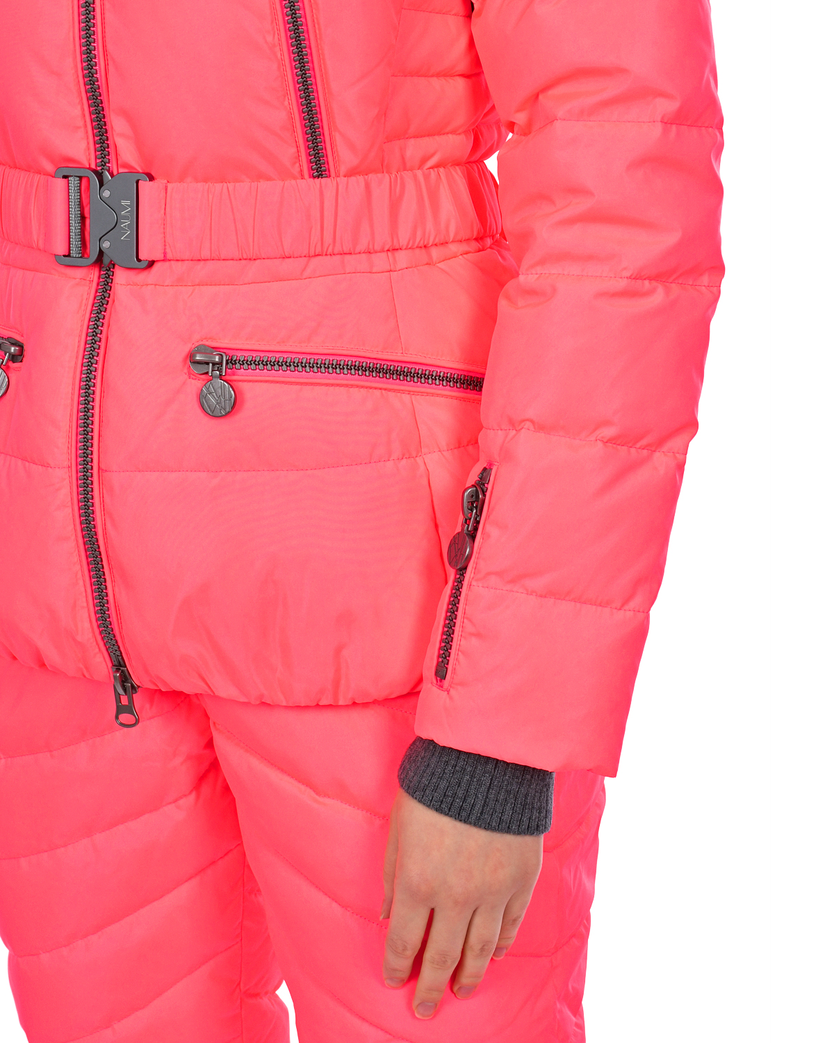 Розовая приталенная куртка Naumi, размер 40, цвет розовый - фото 6