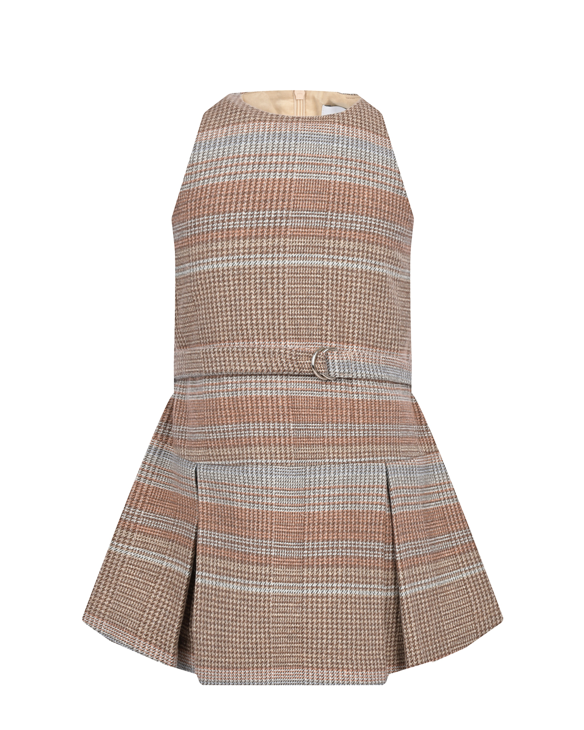 Коричневое платье без рукавов Paade Mode детское, размер 104, цвет коричневый - фото 1