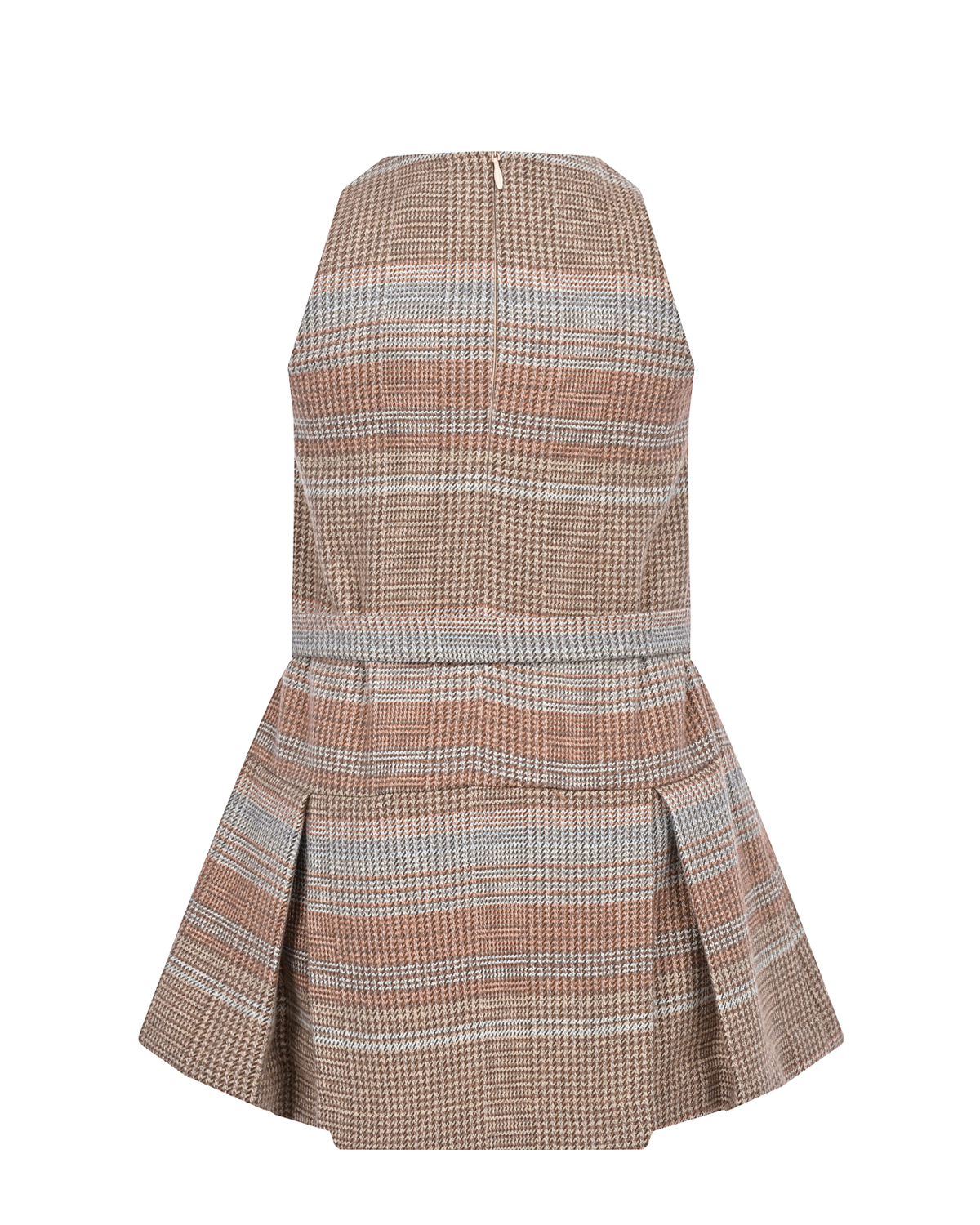 Коричневое платье без рукавов Paade Mode детское, размер 104, цвет коричневый - фото 2