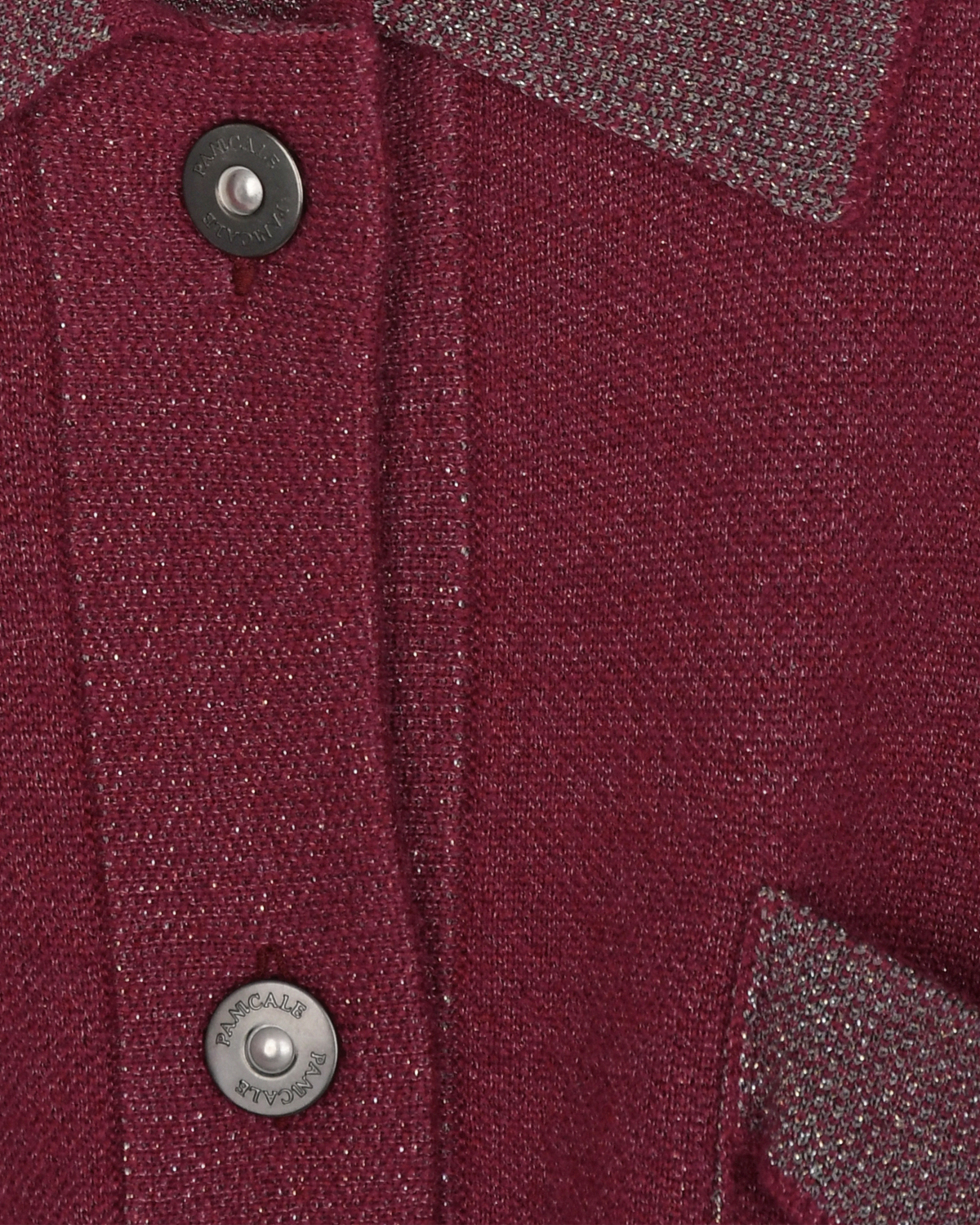 Бордовая рубашка из шерсти и шелка Panicale, размер 44, цвет бордовый - фото 9