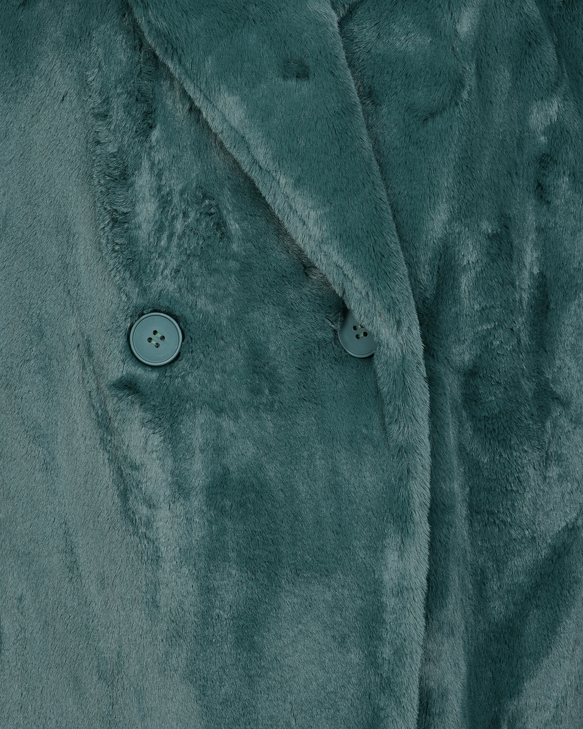 Темно-зеленое пальто из эко-меха Parosh, размер 40, цвет зеленый - фото 9