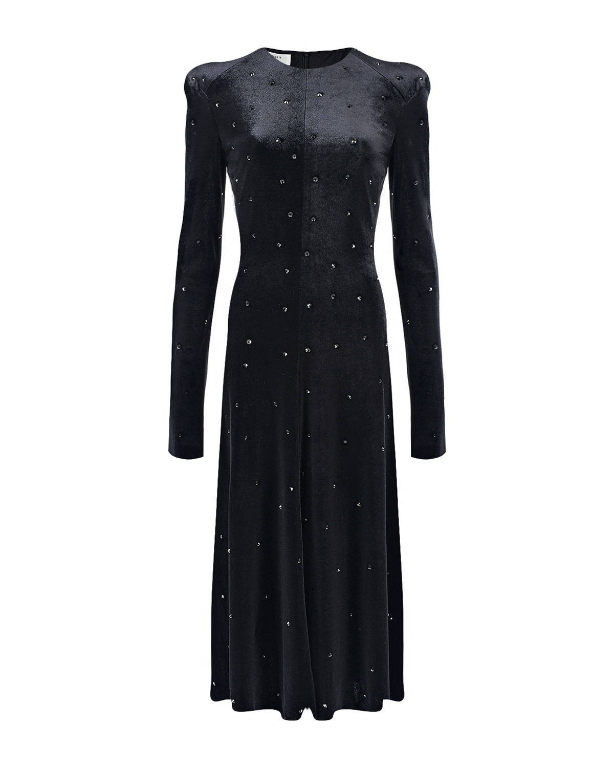 Бархатное платье с пайетками Philosophy Di Lorenzo Serafini, размер 42, цвет черный - фото 1